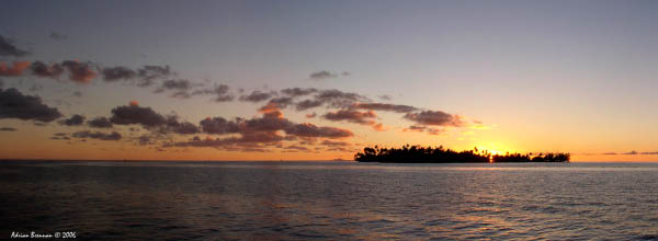 Bora Bora Motu Sunset
